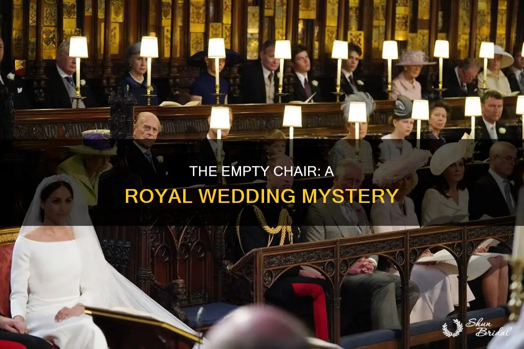 why the empty chair at harry and meghan