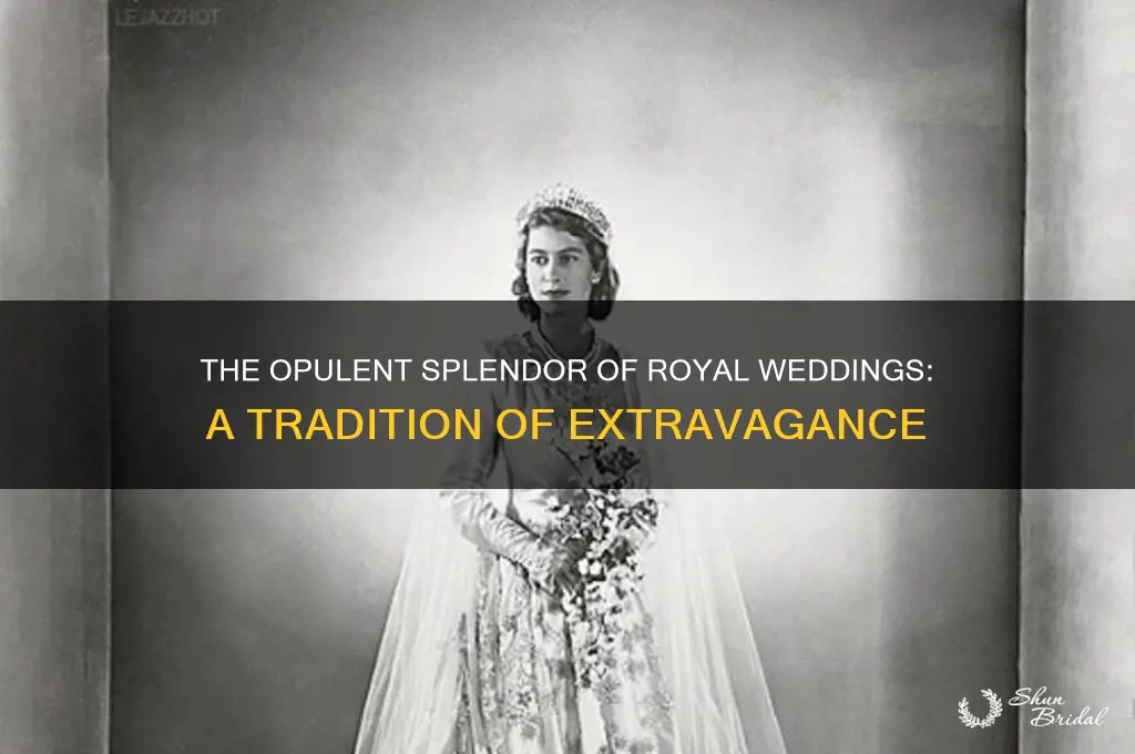 why the royal weddings are fancy