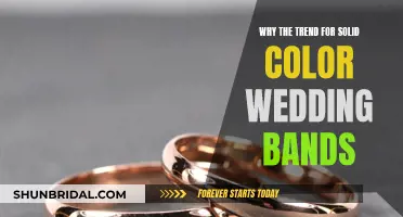 Solid Color Wedding Bands: Timeless Simplicity