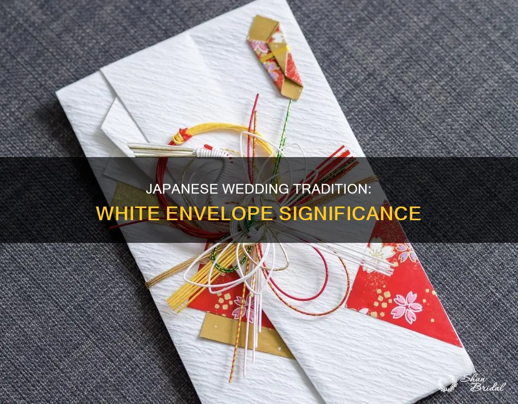 why theu use white envelope for wedding in japan