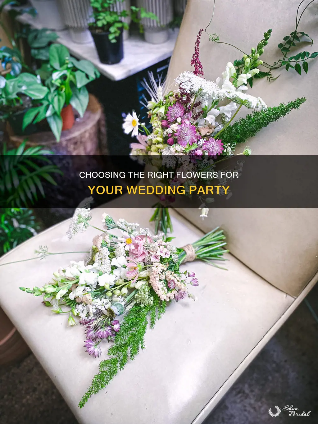why type of flowers should the wedding party have