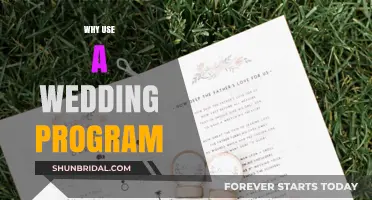 A Wedding Program: Guide Your Guests, Make Them Feel Special