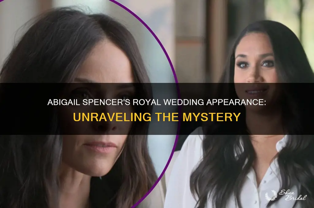 why was abigail spencer at the royal wedding