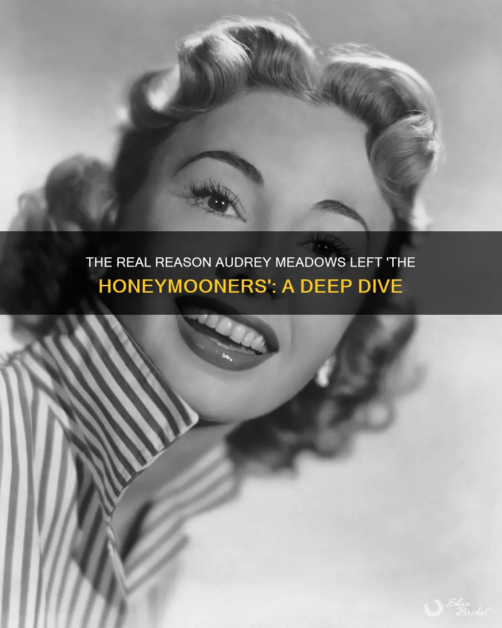 why was audrey meadows replaced on the honeymooners