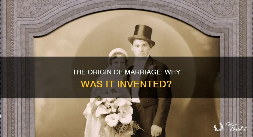 why was marriage invented