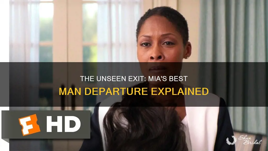 why was mia written out of best man