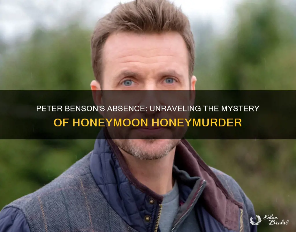 why was peter benson not in honeymoon honeymurder