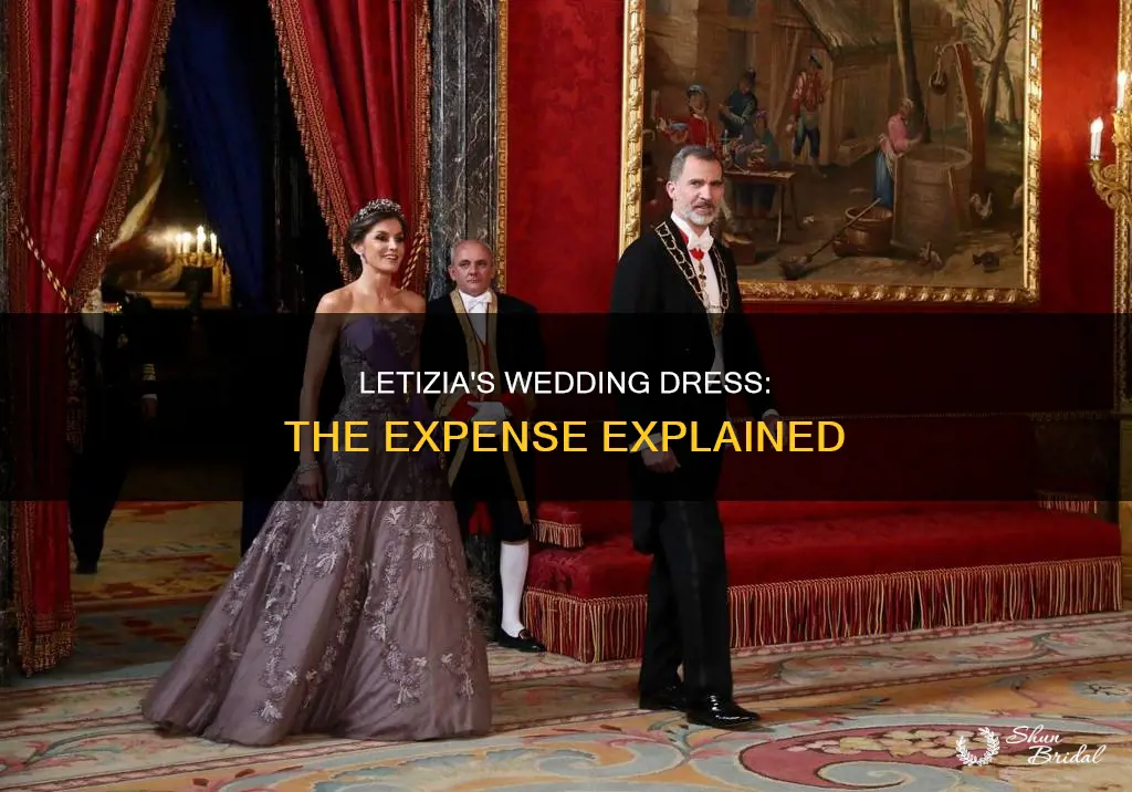 why was queen letizia wedding dress so expensive