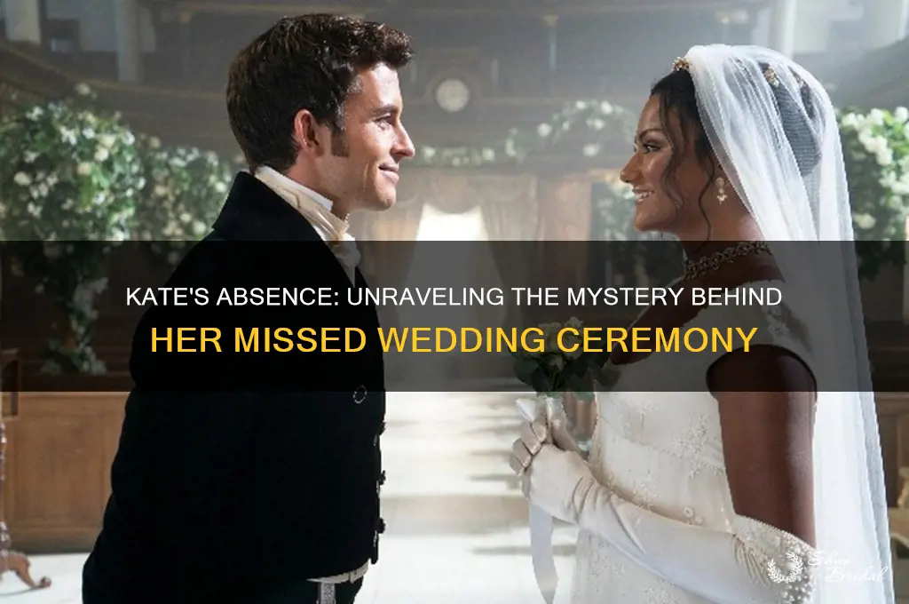 Kate's Absence Unraveling The Mystery Behind Her Missed Wedding(00)