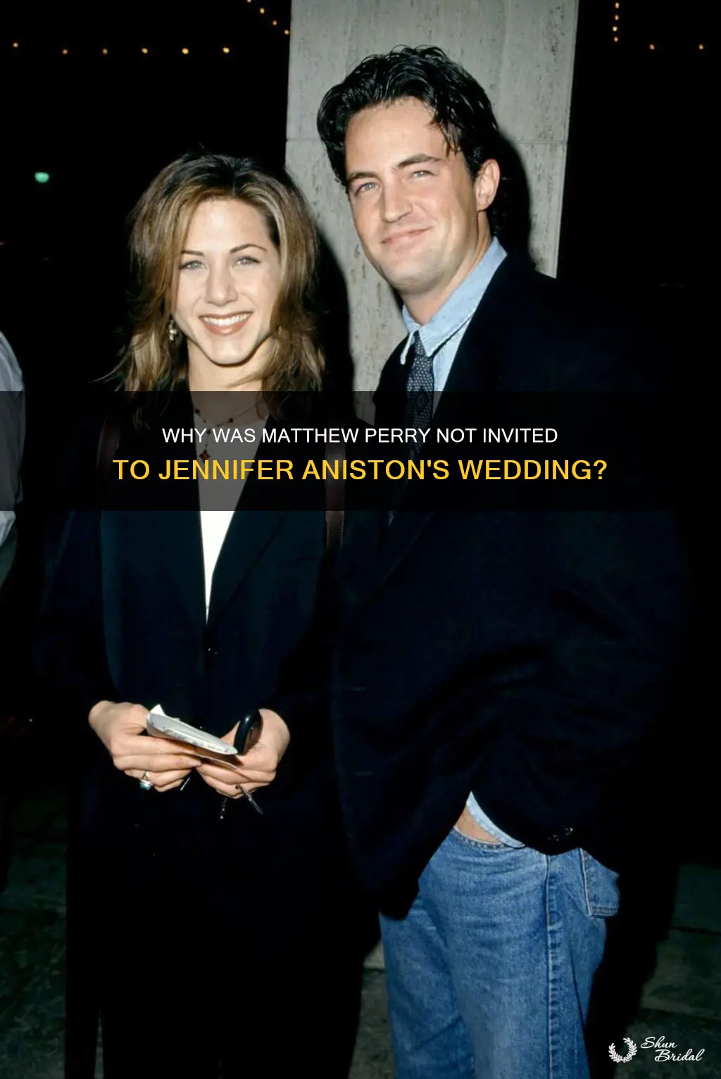 why wasnt matthew perry invited to jennefer annistons wedding