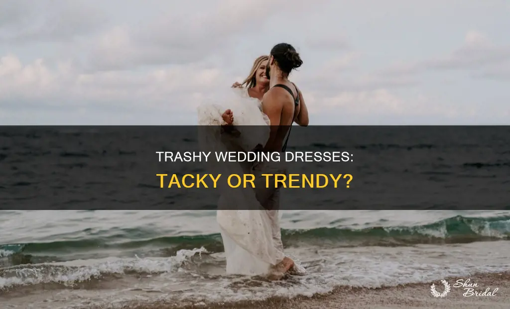 why wedding dress trashy