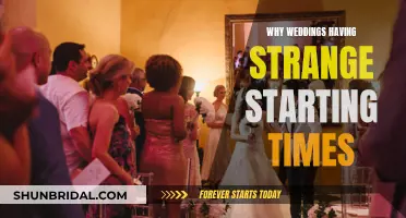 Strange Wedding Start Times: Why the Odd Hours?
