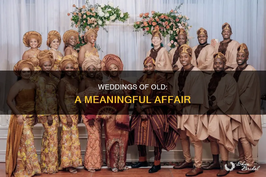 why weddings used t be meaningful