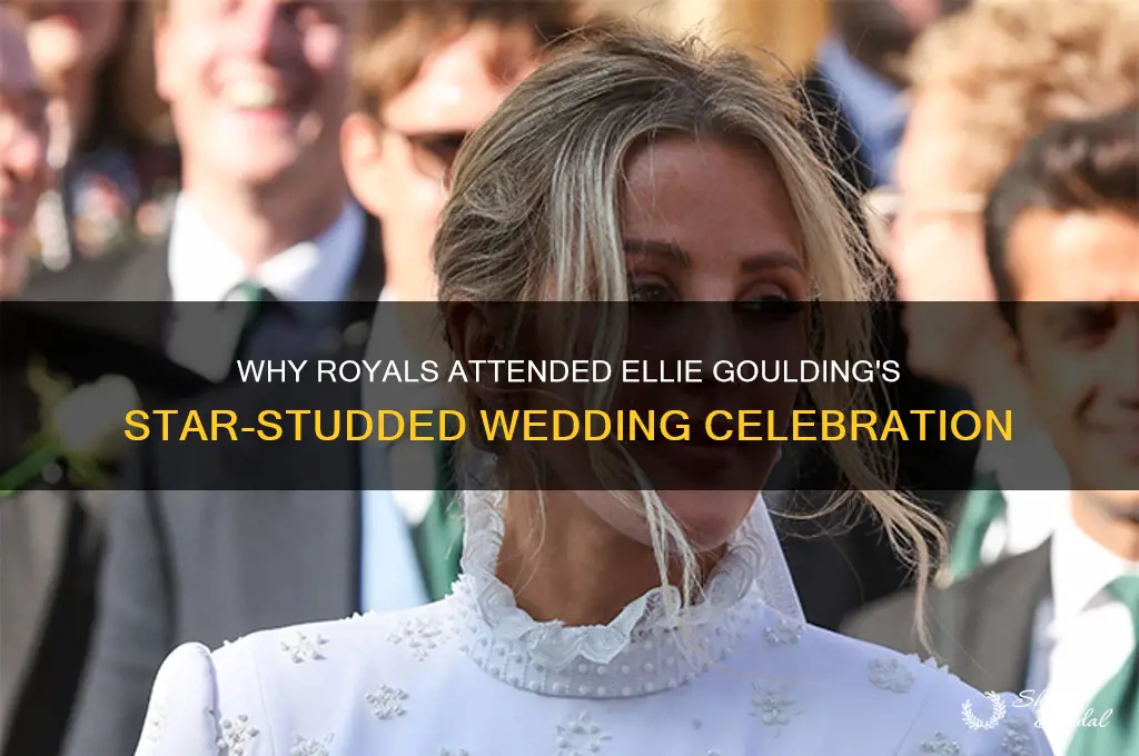 why were royals at ellie goulds wedding