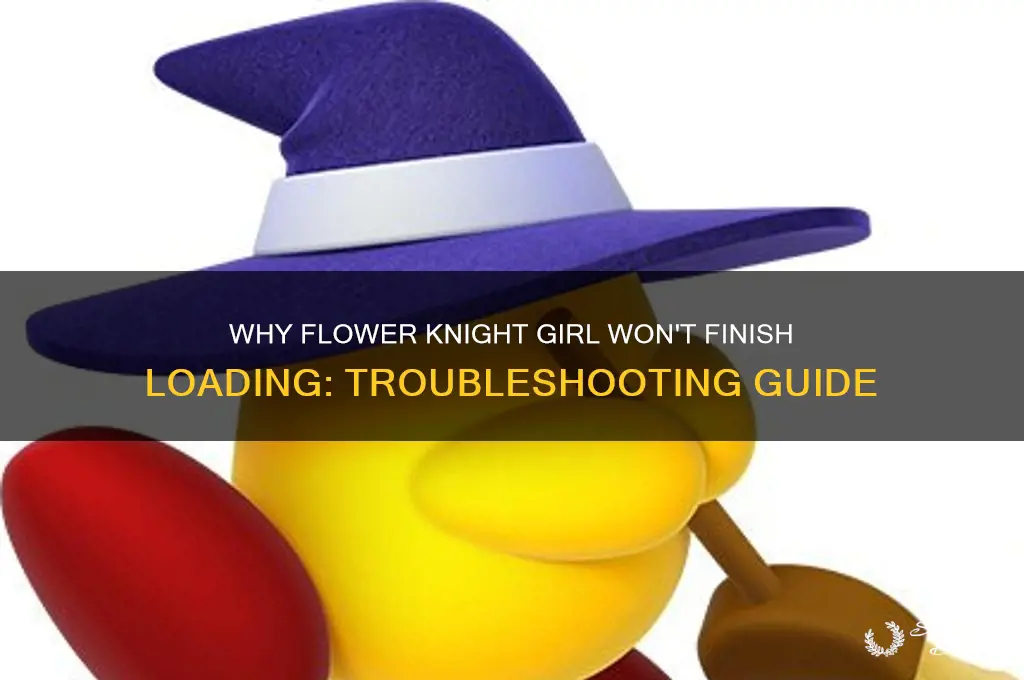 why wont flower knight girl finish loading