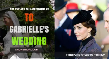 Why Kate and William Skipped Gabrielle's Royal Wedding