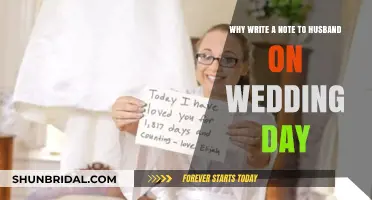 Why Writing a Heartfelt Wedding Day Note to Your Husband Matters