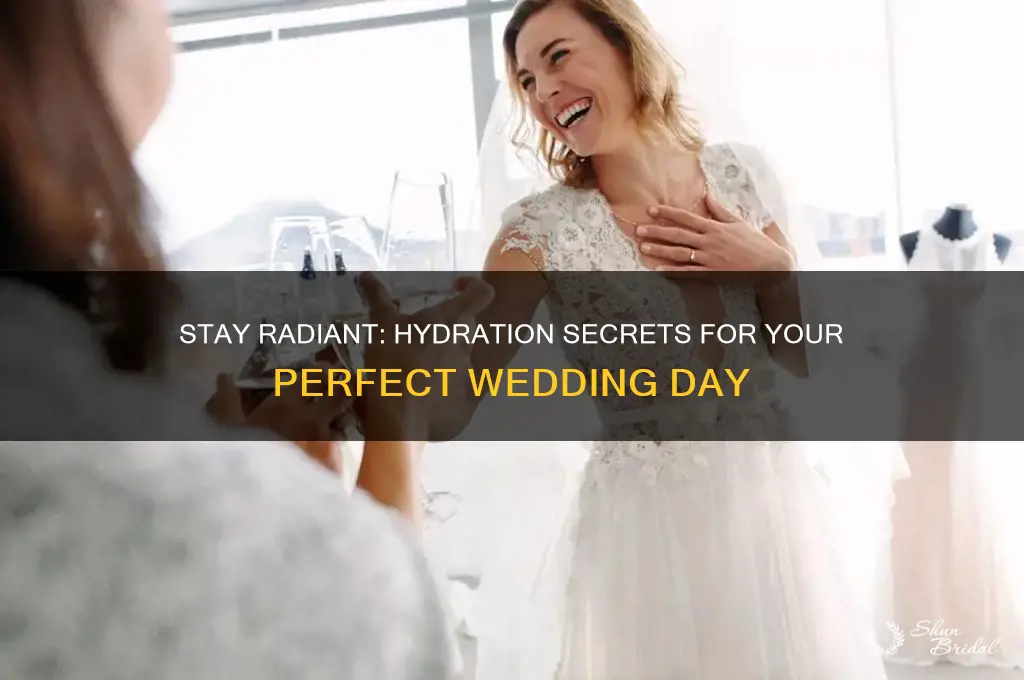 why you should hydrate on a wedding day