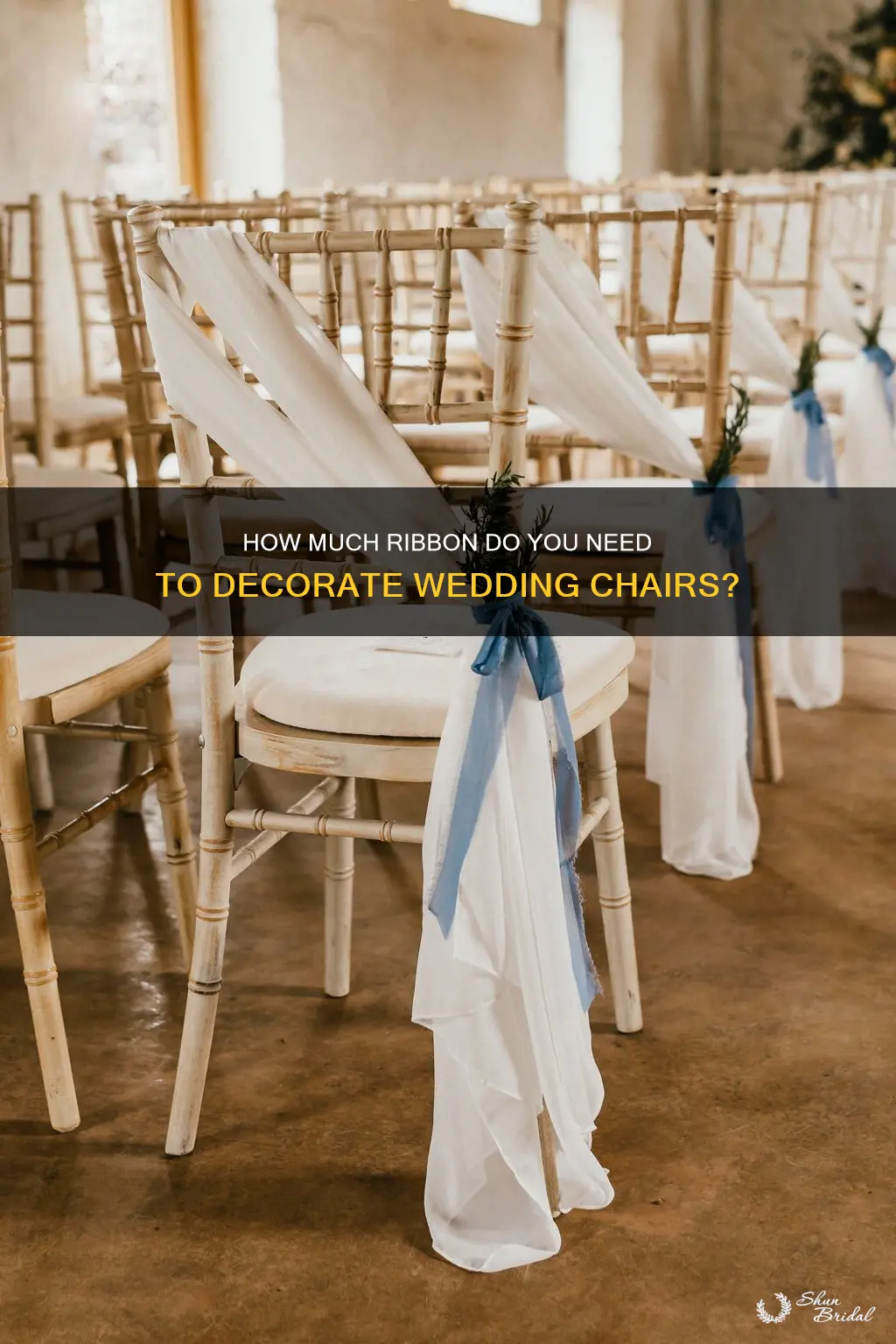 will 40 yards of ribbon cover 135 wedding chairs