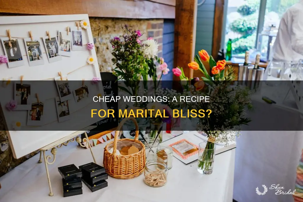 will a cheap wedding help your marriage