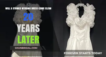 How to Clean a Stained Wedding Dress Years Later