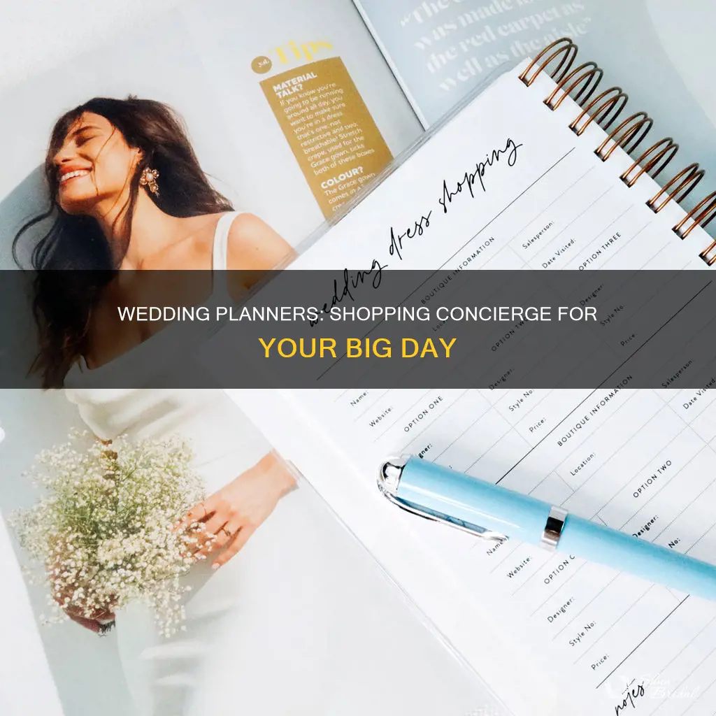 will a wedding planner shop for you
