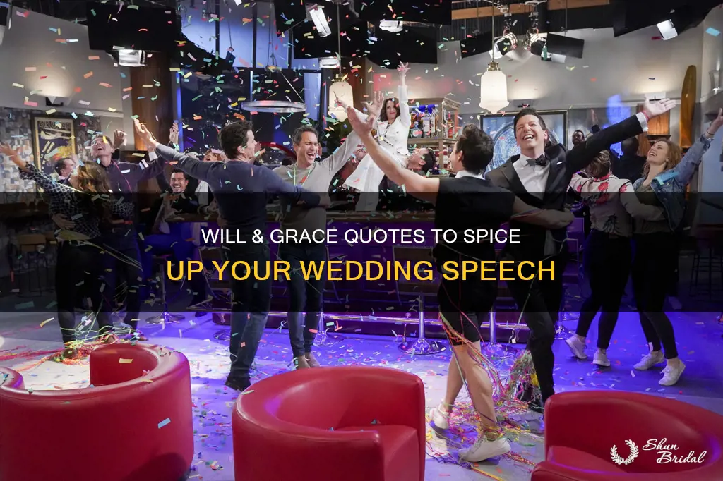 will and grace quotes in wedding speech