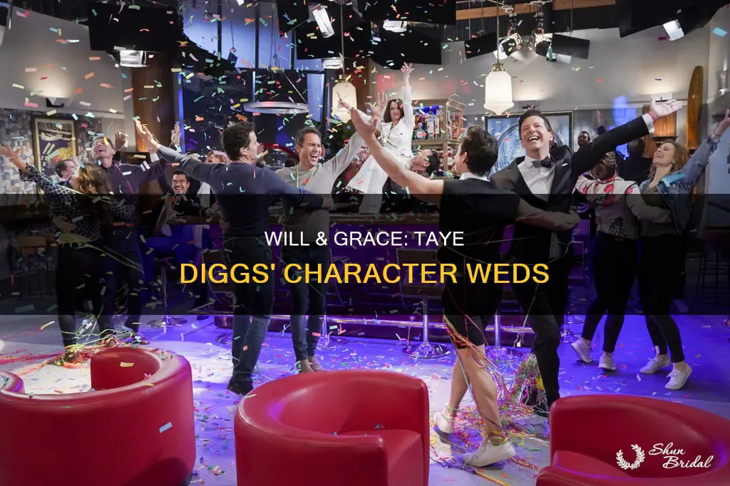 will and grace taye diggs wedding
