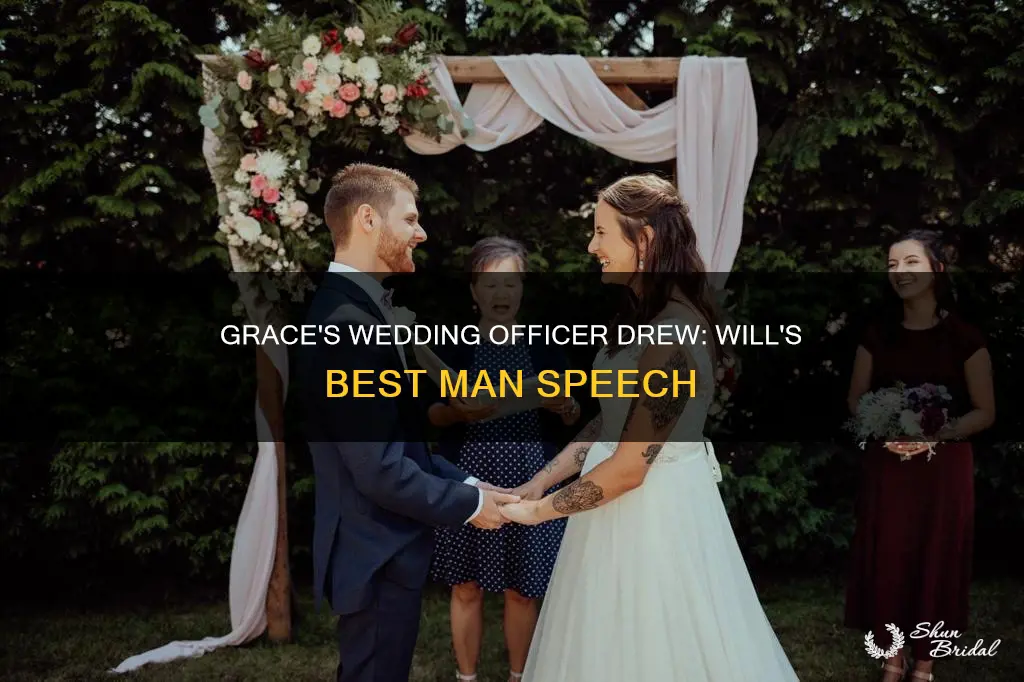 will and grace the wedding officer drew