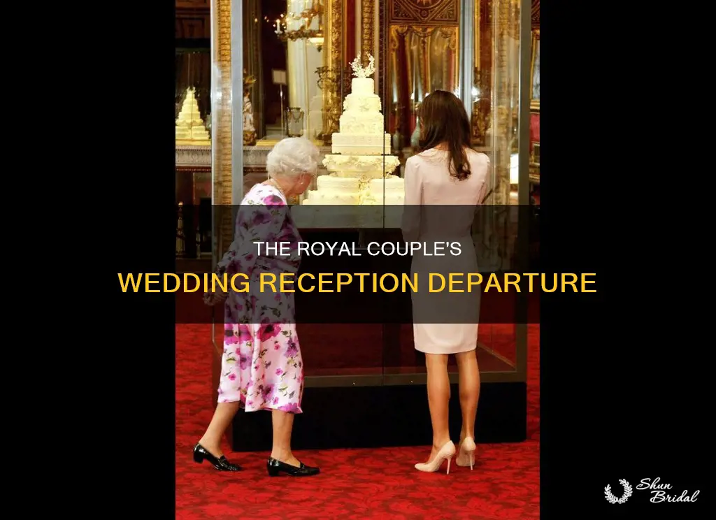 will and kate leaving for wedding reception