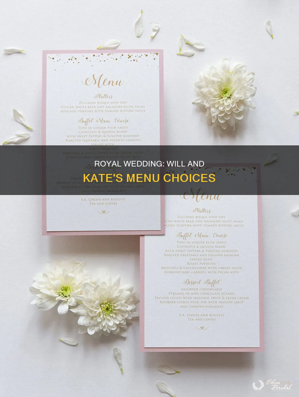 will and kate wedding food