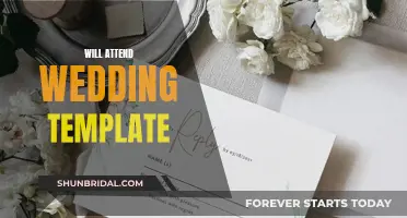 Attending Your Wedding: RSVP Template