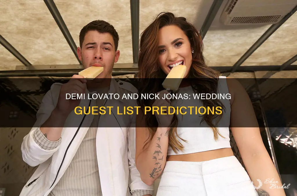 will demi lovato attend nick jonas wedding