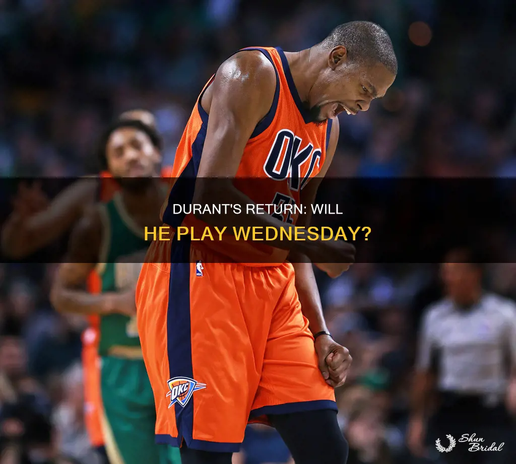 will durant play wed