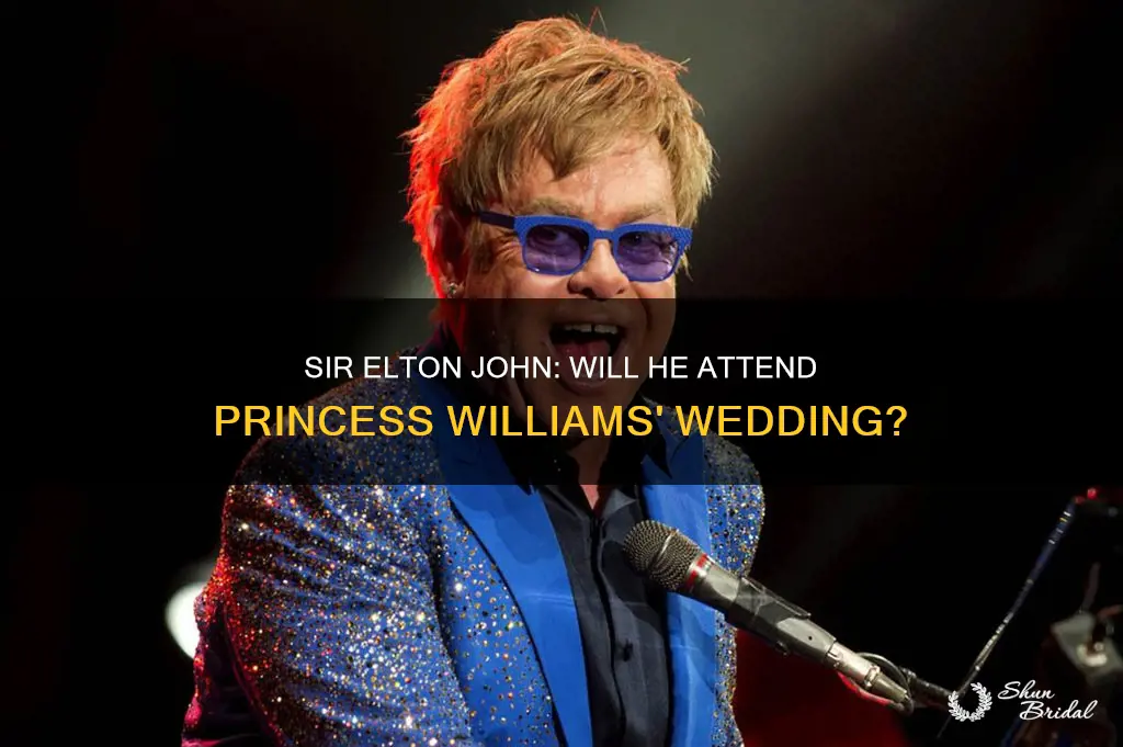 will elton john attend williams wedding