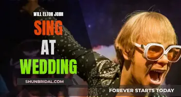 Sir Elton John: Wedding Singer?