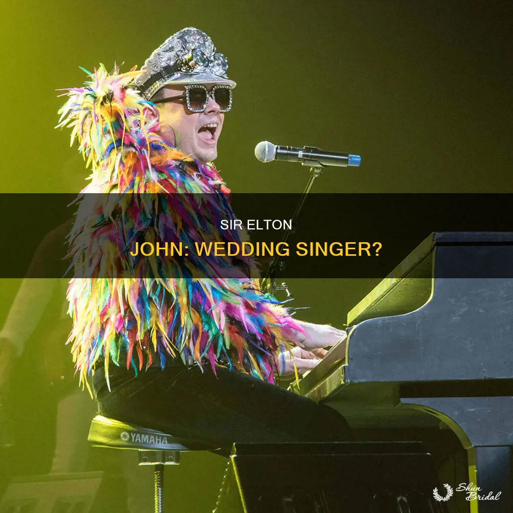 will elton john sing at wedding