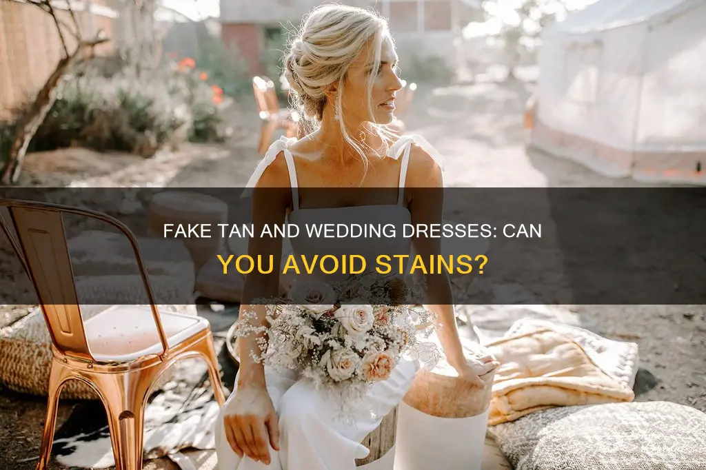 will fake tan stain my wedding dress