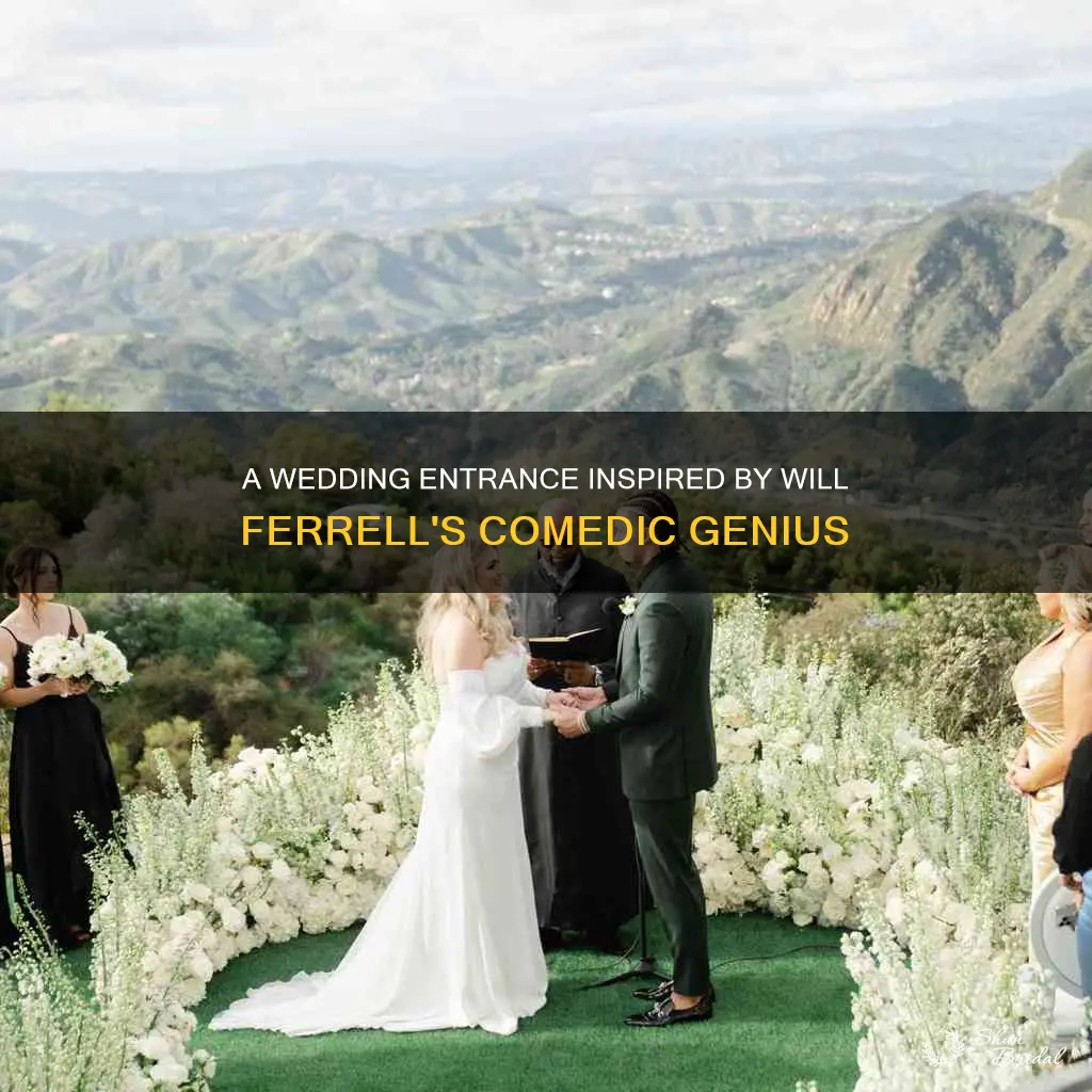 will ferrell inspired wedding entrance