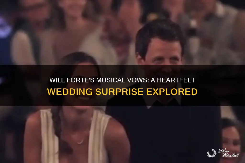 will forte musical vows