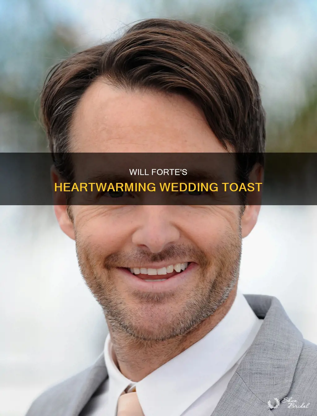 will forte wedding toast