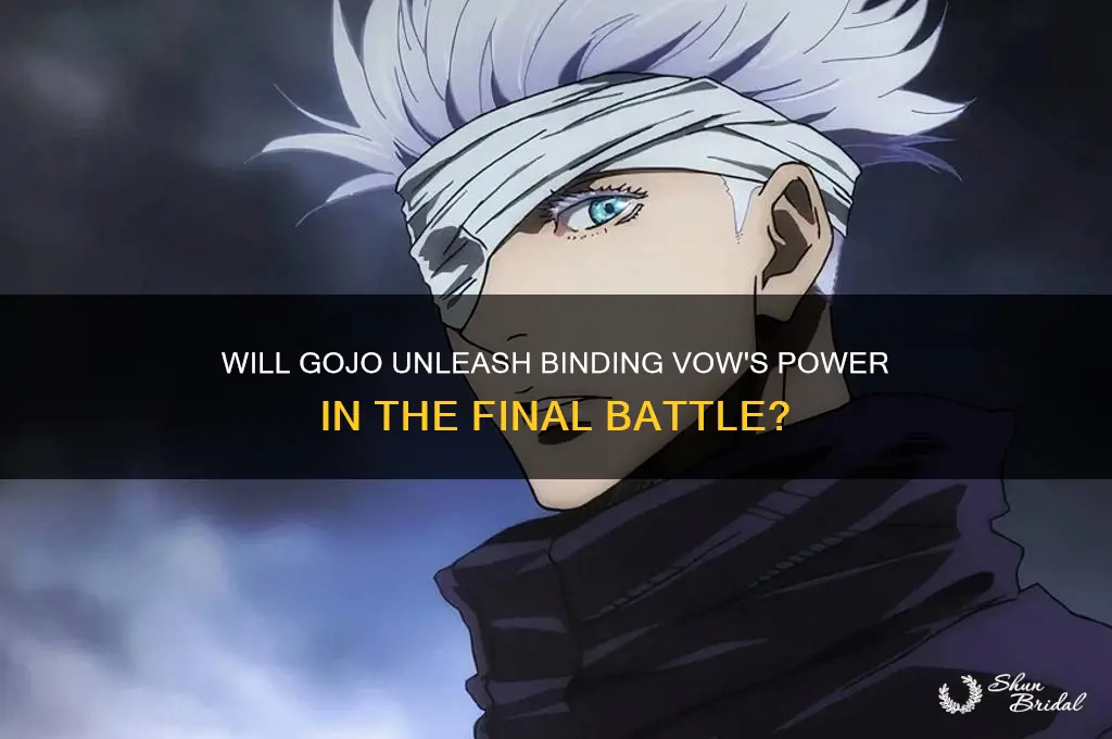 will gojo use binding vow
