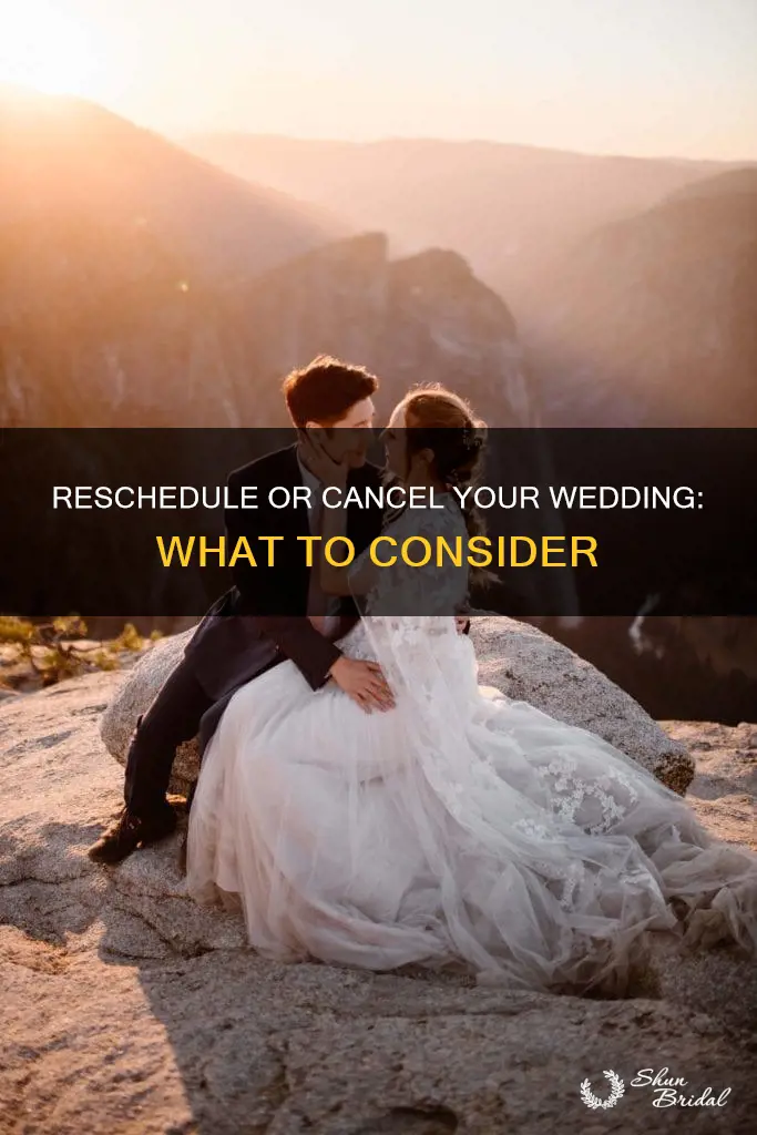 will I have to cancel my wedding