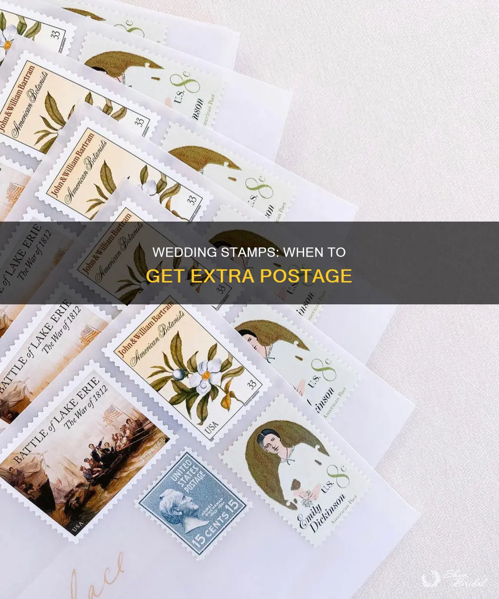 will in needextra postage for wedding stamop