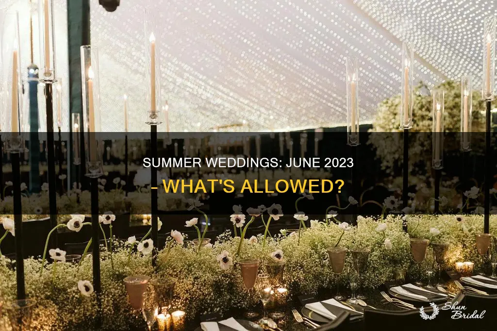 will june weddings be allowed