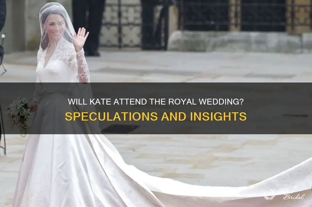will kate attend royal wedding