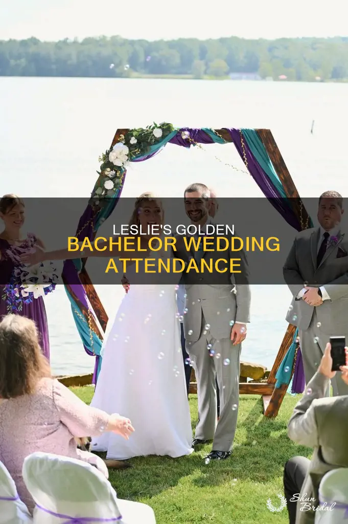 will leslie be at golden bachelor wedding