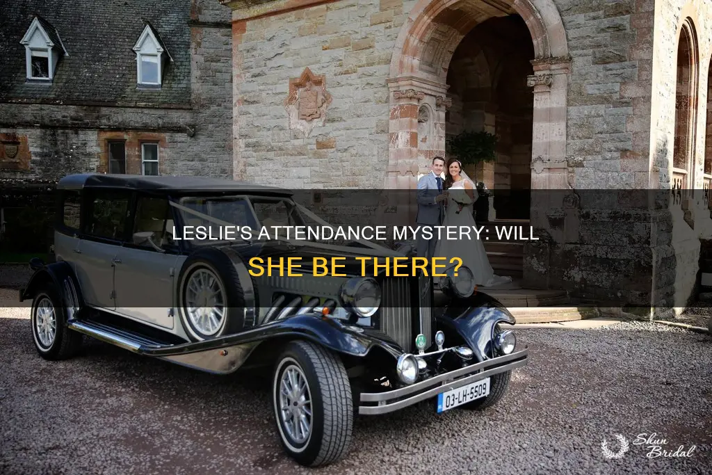 will leslie be at the wedding