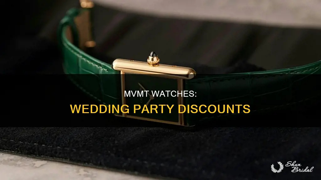 will mvmt to discounts for wedding party