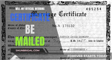 How to Get Your Wedding Certificate Mailed to You
